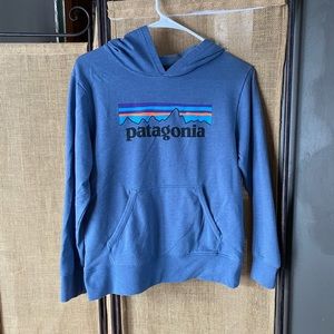 Boys Patagonia hooded shirt